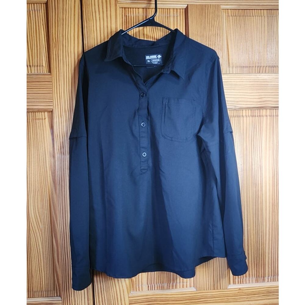 Women’s Reel Legends Performance Adventure Shirt – Black – XL‎